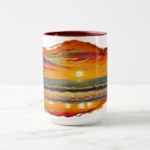 Mug Coucher de soleil inspiré Boho (Centre)