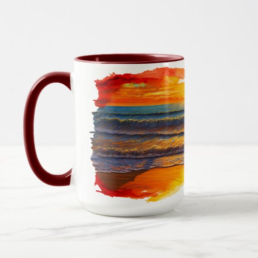 Mug Coucher de soleil inspiré Boho (Gauche)