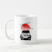 Mug Coucher de soleil Oldtimer 2CV - Le voyage est le (Gauche)