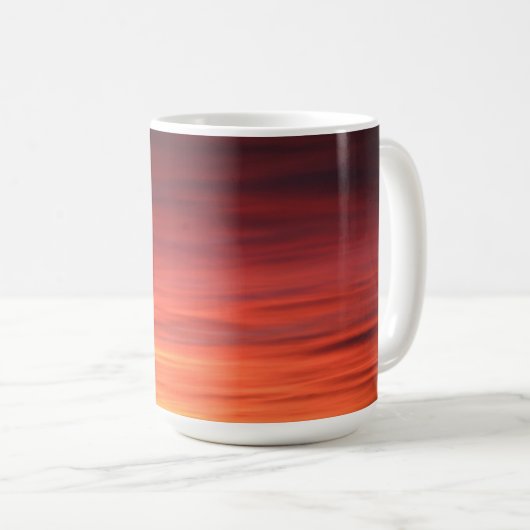 Mug Coucher de soleil orange (Devant droit)