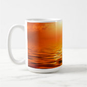 Mug Coucher de soleil Orange Golden Sky Mer d'inspirat (Gauche)