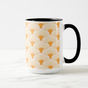 Mug Coucher de soleil, orange tonale, texture béton