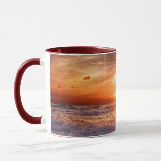 Mug Coucher de soleil paisible sur la mer (Gauche)
