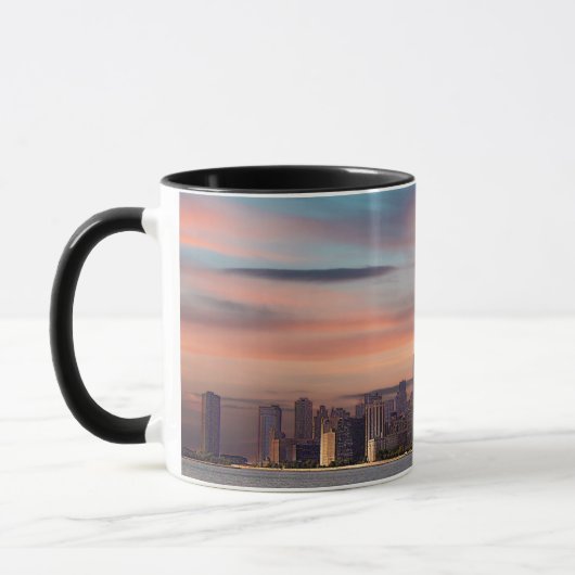 Mug Coucher de soleil profond à Chicago (Gauche)