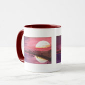 Mug Coucher de soleil réfléchi (Devant gauche)