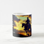 Mug Coucher de soleil retraite Cowboy (Centre)