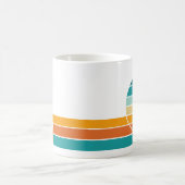 Mug Coucher de soleil rétro 70 (Centre)