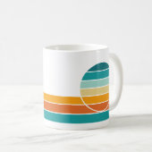 Mug Coucher de soleil rétro 74 (Devant droit)