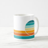 Mug Coucher de soleil rétro 76 (Devant droit)