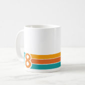 Mug Coucher de soleil rétro 78 (Devant gauche)