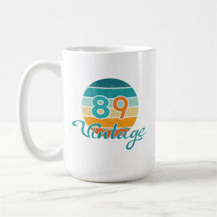 Mug Coucher de soleil rétro 89 Vintage en détresse