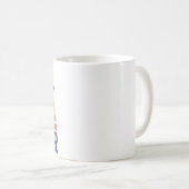 Mug Coucher de soleil rétro d'été palmier (Devant droit)