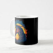 Mug Coucher De Soleil Rétro Et Tête De Cheval (Devant gauche)