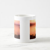 Mug Coucher de soleil rose et de lac de pêche (Centre)