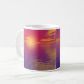 Mug Coucher de soleil rouge (Devant gauche)