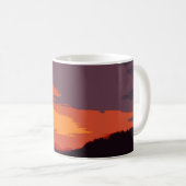 Mug Coucher de soleil simplifié (Devant droit)