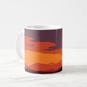 Mug Coucher de soleil simplifié (Devant gauche)