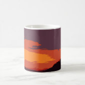 Mug Coucher de soleil simplifié (Centre)