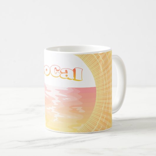 Mug Coucher de soleil SoCal (Devant droit)