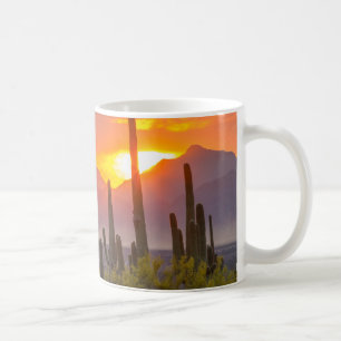 Mug Coucher de soleil sur cactus du désert, Arizona