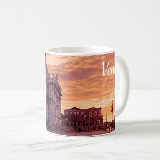 Mug Coucher de soleil sur la basilique de Venise (Devant droit)