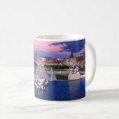 Mug Coucher de soleil sur la fontaine de Vienne (Devant droit)