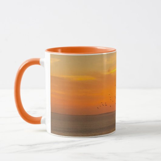 Mug Coucher de soleil sur la mer calme (Gauche)