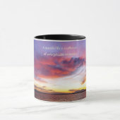 Mug Coucher de soleil sur la mer, personnalisable (Centre)