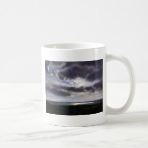 Mug Coucher de soleil sur la peinture d'aquarelle du l