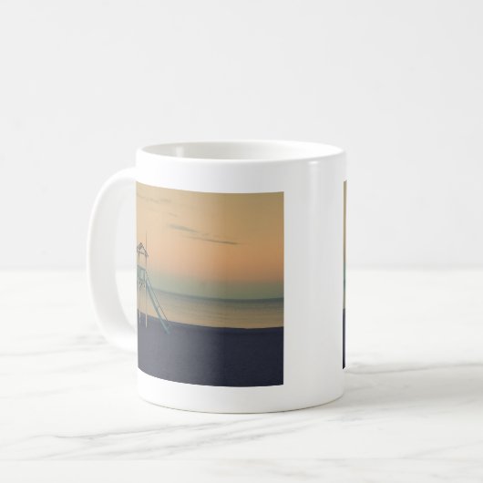 Mug Coucher de soleil sur la plage (Devant gauche)