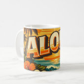 Mug Coucher de soleil sur la plage d'Aloha Island (Devant gauche)