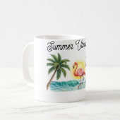 Mug Coucher de soleil sur la plage tropicale du Flaman (Devant gauche)