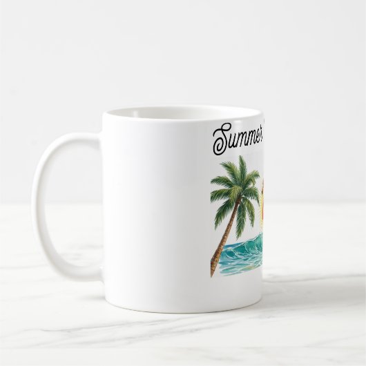 Mug Coucher de soleil sur la plage tropicale du Flaman (Gauche)
