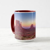 Mug Coucher de soleil sur la vallée du Monument en Ari (Devant gauche)