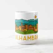 Mug Coucher de soleil sur l'Alhambra 2 (Centre)
