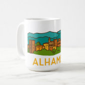 Mug Coucher de soleil sur l'Alhambra 2 (Devant gauche)
