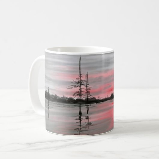 Mug Coucher de soleil sur le Bayou (Devant gauche)