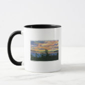 Mug Coucher de soleil sur le lac, Adirondack Mts dans (Gauche)