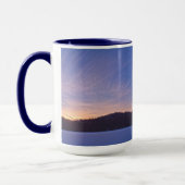 Mug Coucher de soleil sur le lac et les arbres d'hiver (Gauche)