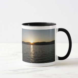 Mug Coucher de soleil sur le lac Onota : horizontal