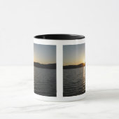 Mug Coucher de soleil sur le lac Onota : horizontal (Centre)
