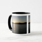Mug Coucher de soleil sur le lac Onota : horizontal (Devant gauche)