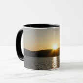 Mug Coucher de soleil sur le lac Onota : Vertical (Devant gauche)