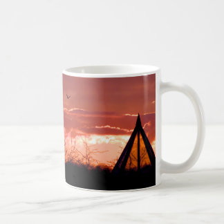Mug coucher de soleil sur le parc