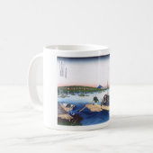 Mug Coucher de soleil sur le pont de Ryogoku (Devant gauche)