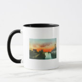 Mug Coucher de soleil sur le port ViewStockton, CA (Gauche)