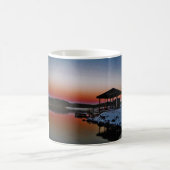 Mug Coucher de soleil sur le quai du lac Arrowhead (Centre)