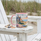 Mug Coucher de soleil sur les dunes de la maisonnette 