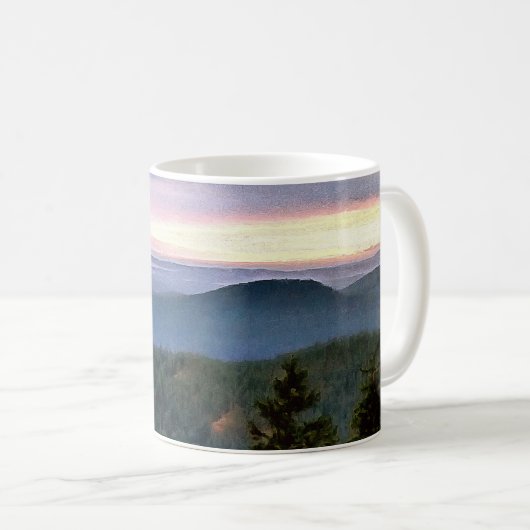 Mug Coucher de soleil sur l'île des Orcas au Mont Cons (Devant droit)