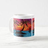 Mug - Coucher de soleil sur l'île tropicale (Devant gauche)